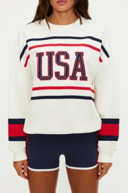 Beach Riot | Devyn Oversized Sweatshirt in Firework Colorblock