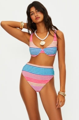Beach Riot | Lulu Top in Vibrant Volley Stripe