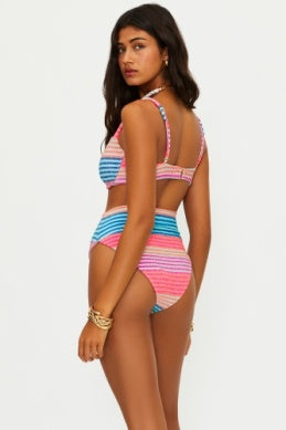 Beach Riot | Lulu Top in Vibrant Volley Stripe