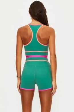 Beach Riot | Anari Top in Rally Green Colorblock