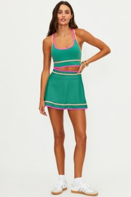 Beach Riot | Tamara Skirt in Rally Green Colorblock