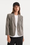 Good American | The Shrunken Blazer in Mini Plaid