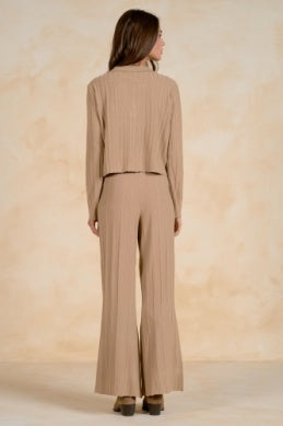 Elan | Wide Leg Pant in Tan