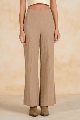 Elan | Wide Leg Pant in Tan