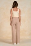 Elan | Wide Leg Pant in Taupe