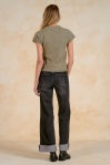 Elan | Crewneck Sweater Top in Light Olive