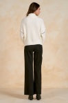 Elan | 1/4 Zip Sweater in Off White