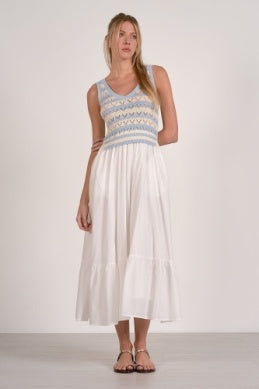 Elan | 2 Midi Woven and Knit Mix
