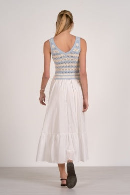 Elan | 2 Midi Woven and Knit Mix