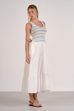 Elan | 2 Midi Woven and Knit Mix