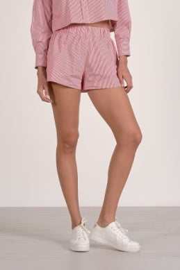 Stripe Elastic Waistband Short