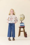 Pink Chicken | Bailey Ruffle Pant | Chambray