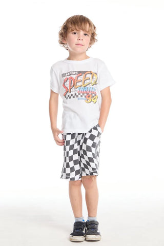 Chaser | Wavy Check Boys Shorts