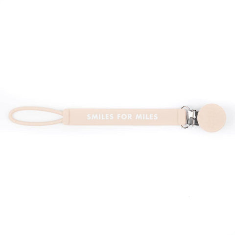 •Smiles for Miles Pacifier Clip•