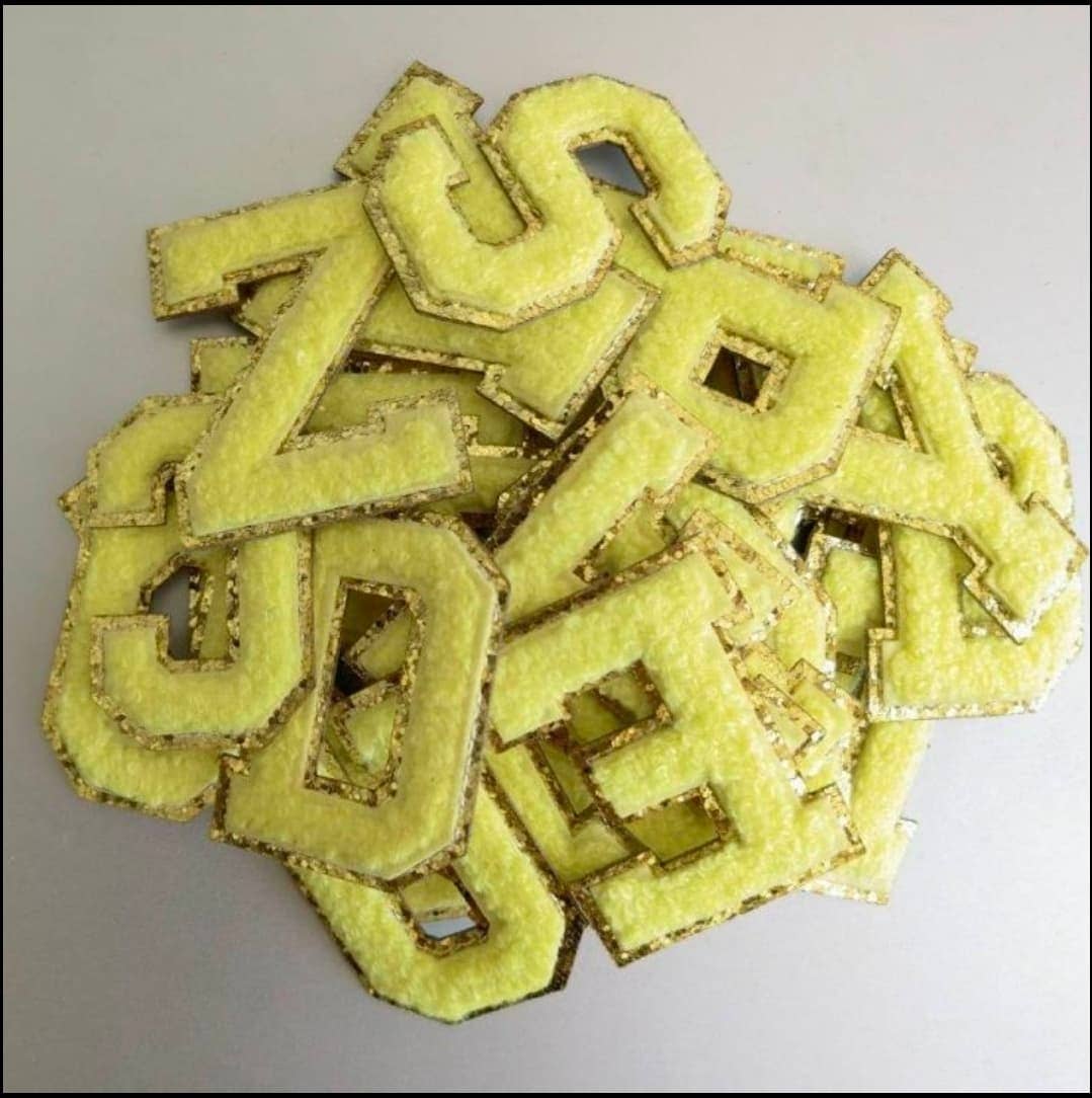 *Chenille Letter Patches