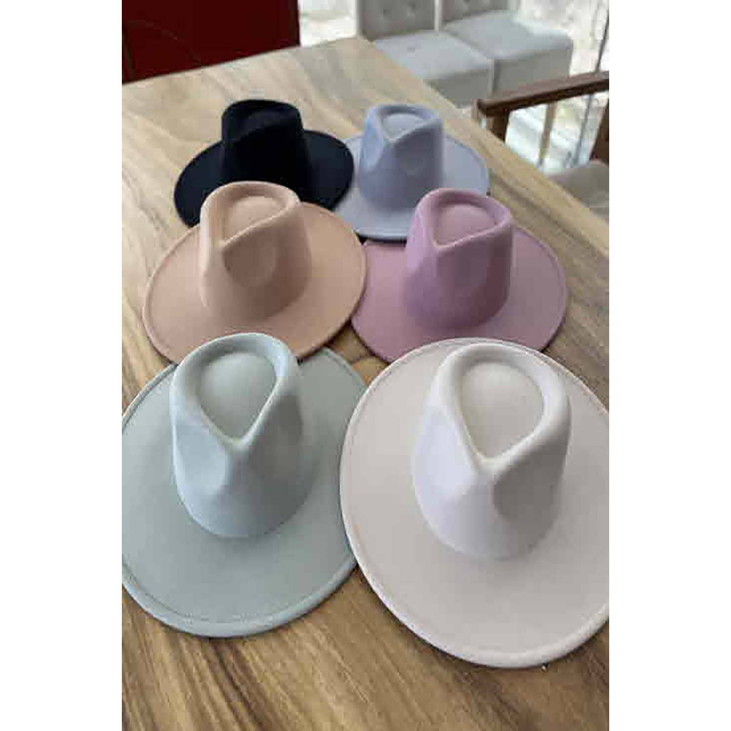 Flat Brim Fedora Fashion Hat