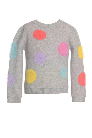 *Sweater W/Multi Color Polka-Dots