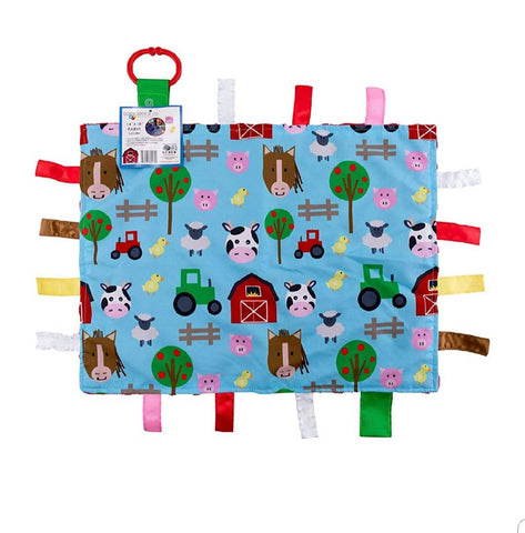Learning Crinkle Tag Square | Farm Animals
