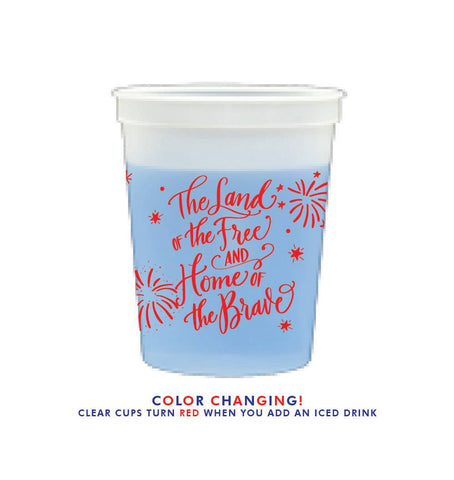 4th of July Color Changing Cups
