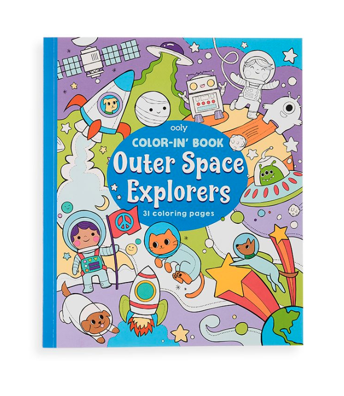 *Color-in' Book: Outer Space Explorers