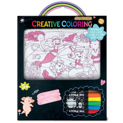 Creative Coloring: Carry All Pouch- Magical Mermaids