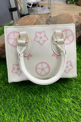 Beige Star Printed Bag