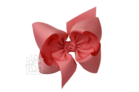 XL Solid Bow w/ Knot 'on French Clip