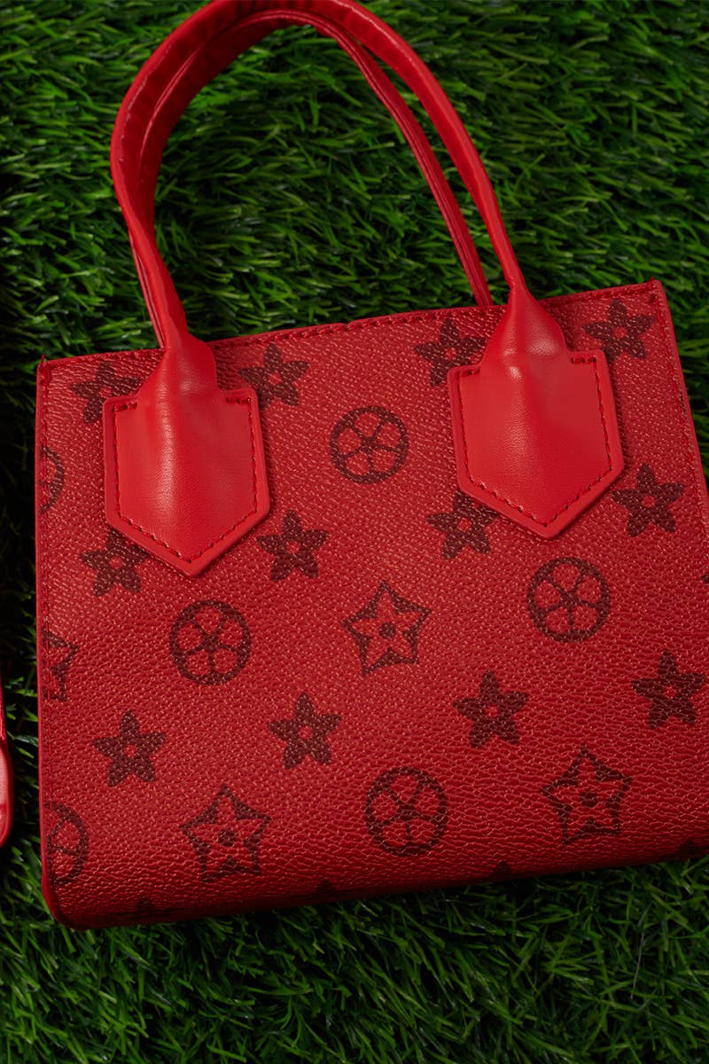 *Red Star Printed Purse