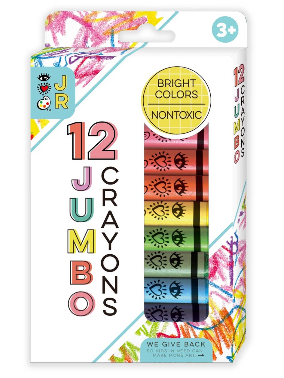 *HeartArt Jr 12 Jumbo Crayons