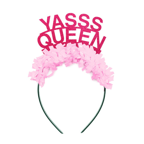 Yasss Queen Valentines Party Crown Headband