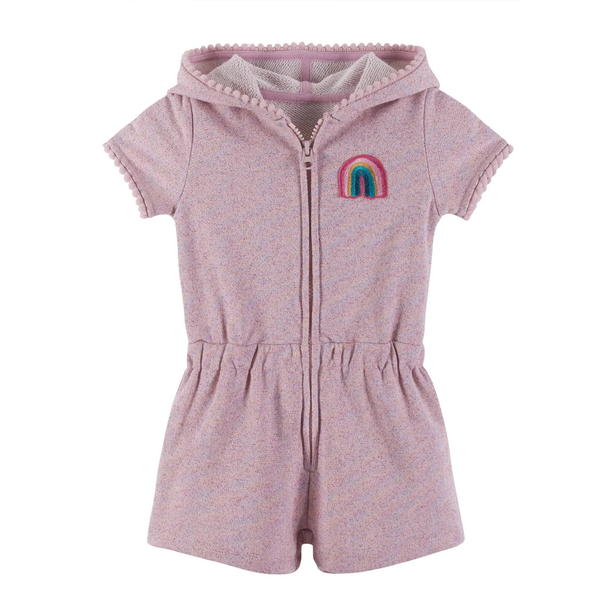 *Hooded French Terry Romper