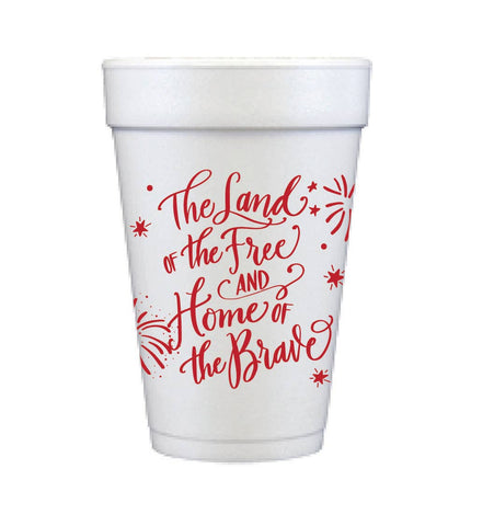 4th of July Foam Cups