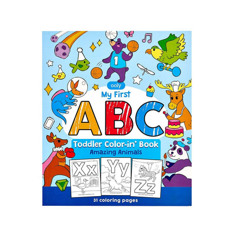 ABC: Amazing Animals Toddler Coloring Book - This Little Piggy