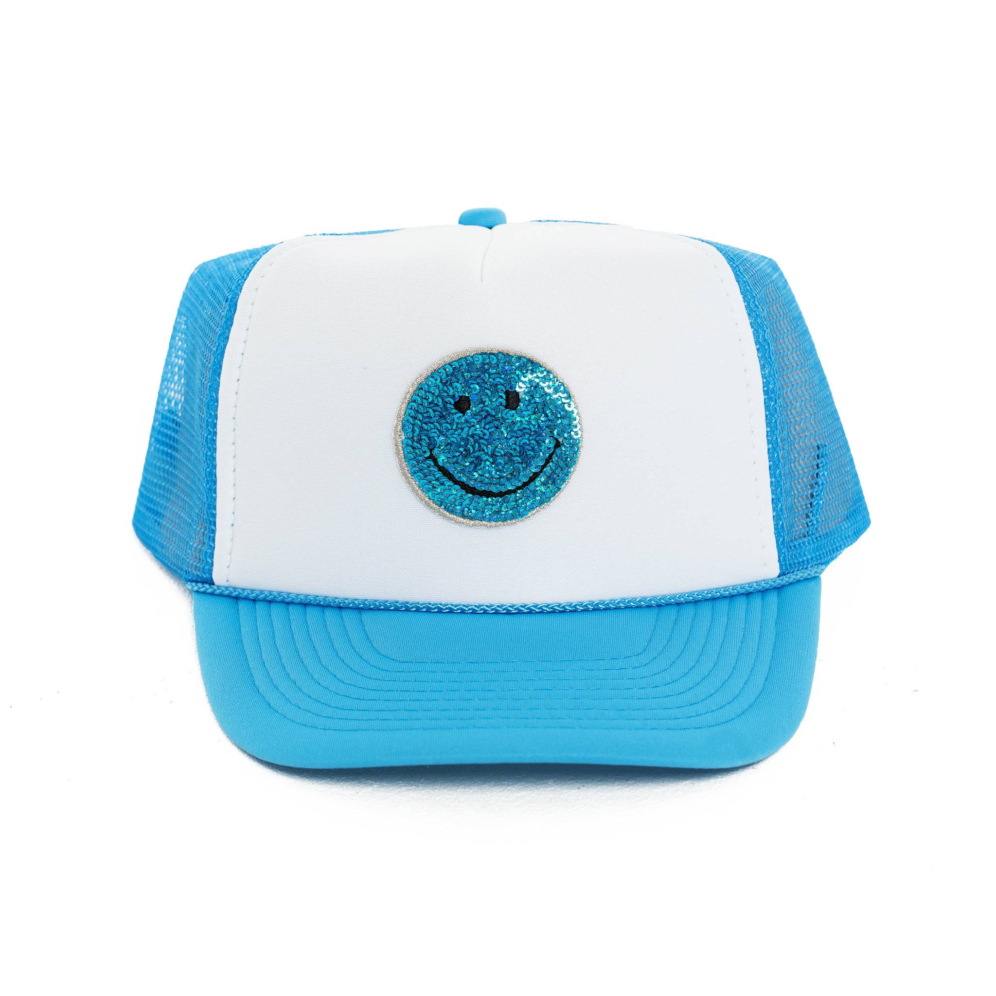 Trucker Hat w/ Smiley Face Patch for Kids