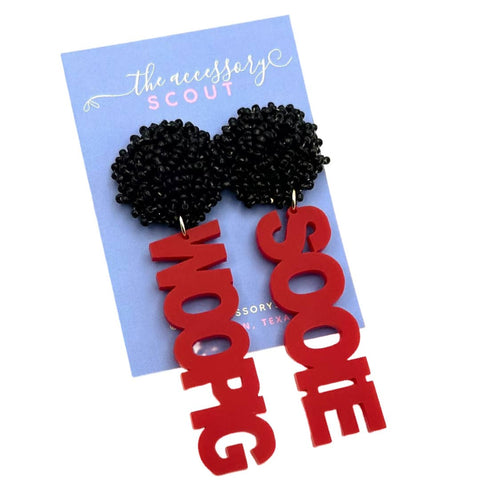 *Tailgate Arkansas Razorbacks Earrings