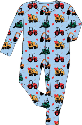 Valentine Diggers Bamboo Convertible Footie