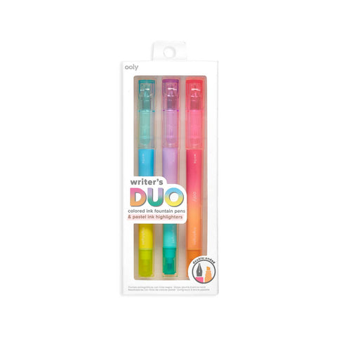 OOLY Writer's Duo Pens + Highlighters