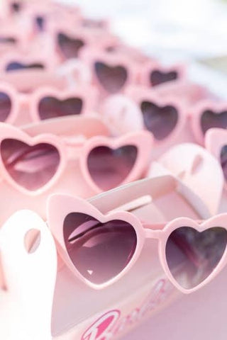 *Barbie Matte Pink Heart Sunglasses