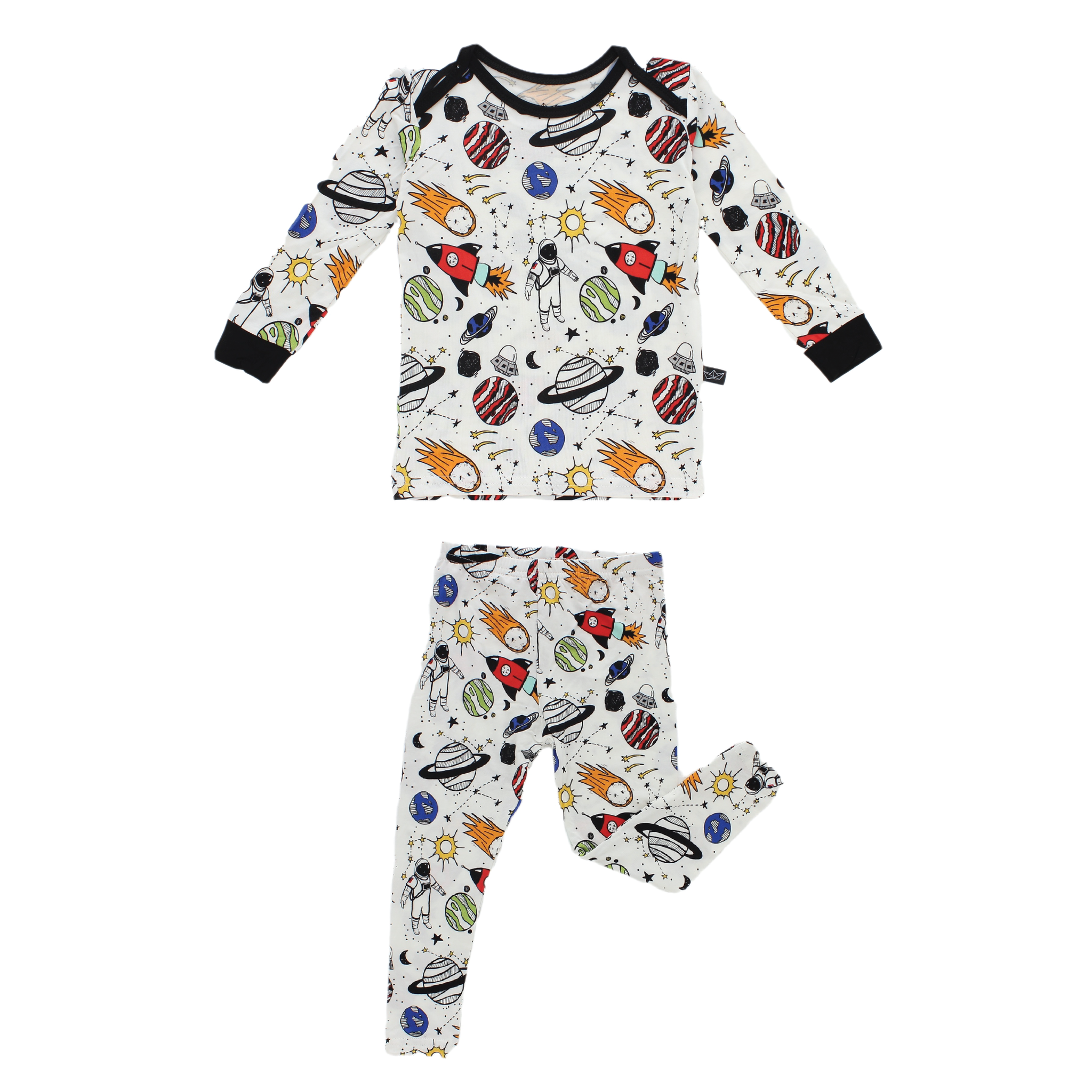 Space Doodle Bamboo Two Piece Pajamas