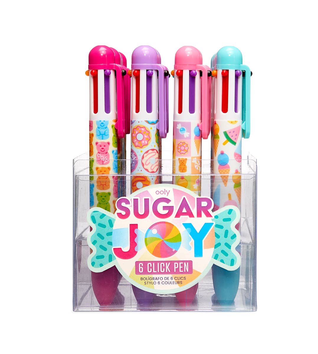 6 Click Pens: Sugar Joy - Display of 24