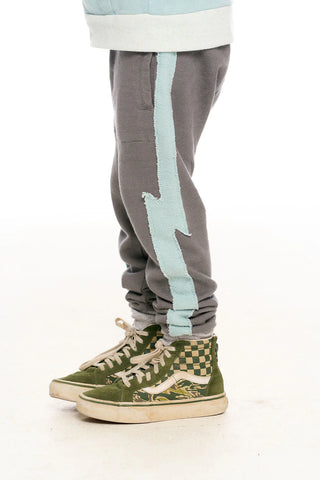*Chaser Color Blocked Bolt Joggers