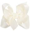 Satin Hair Bow with Pearl Middle