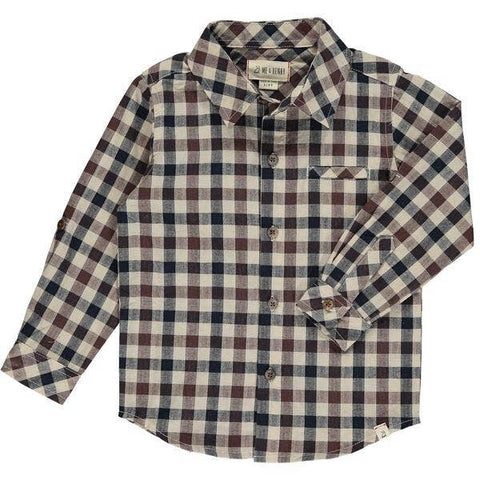 *Atwood Brown/Black Plaid woven shirt