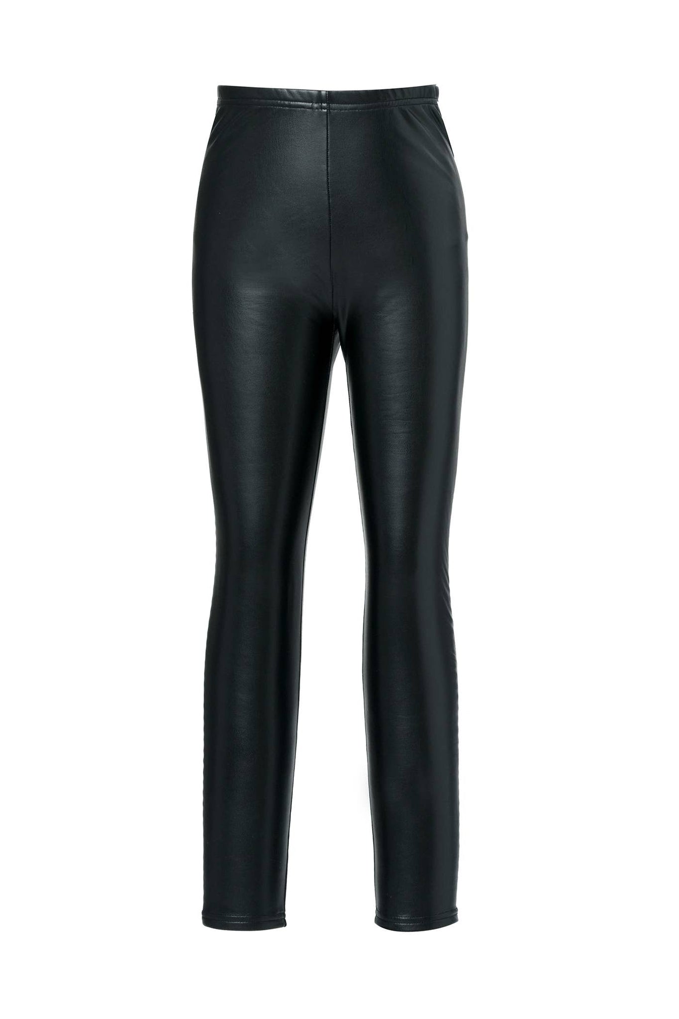 *Faux Leather Brushed Leggings
