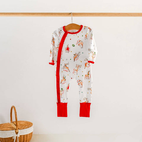 *Kids Organic Cotton Pajama 2 Way Zip