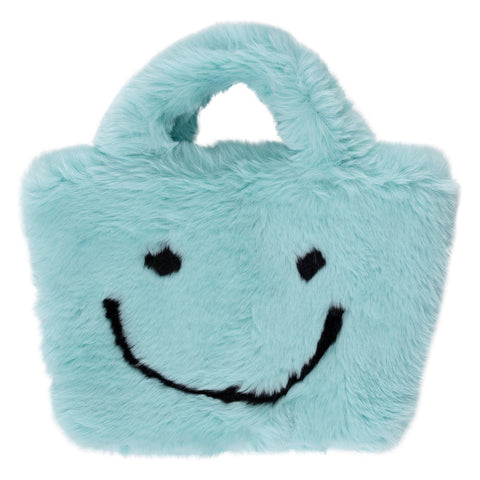 *Faux Fur Fuzzy Smiley Face Purses for Kids