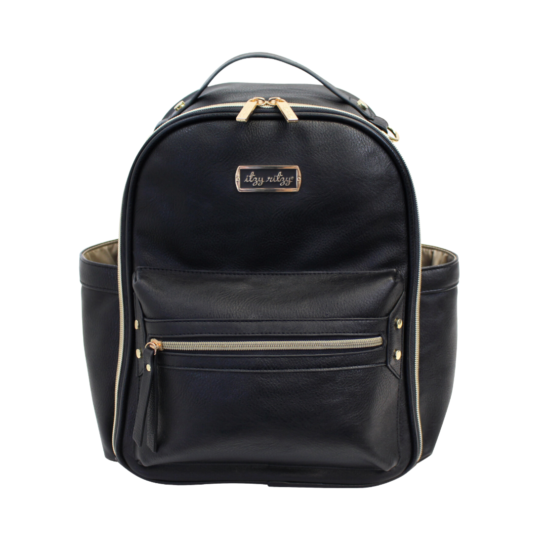 Itzy Ritzy | Black Itzy Mini | Diaper Bag Backpack
