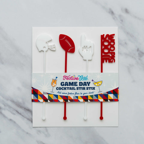 Arkansas Game Day Cocktail Stir Stix - Swizzle Sticks