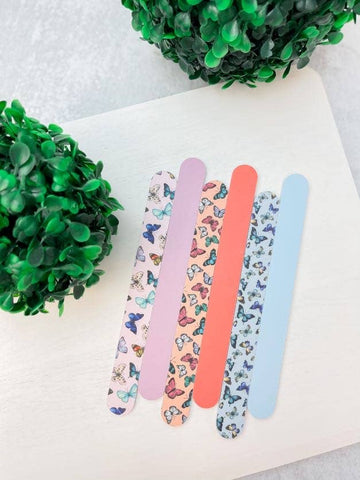 6PC Nail File Set - Butterflies - This Little Piggy