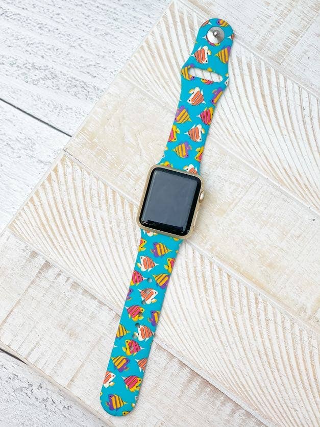 *Under the Sea Printed Silicone Smart Watch Band